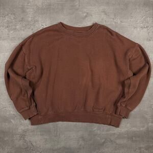 Forever 21 x Pantone Brown Cropped Sweatshirt